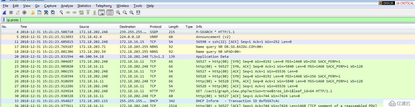 Wireshark 【OSI三层】抓包过滤规则和显示过滤规则实例