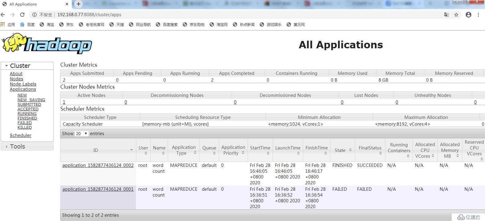 外网无法访问vmware中的hadoop yarn的8088端口怎么办？