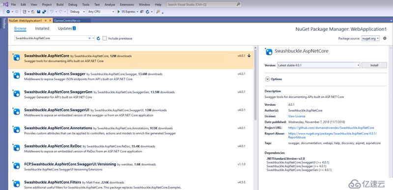 Visual Studio 2019教程：如何将Web API添加到ASP.NET Core应用程序