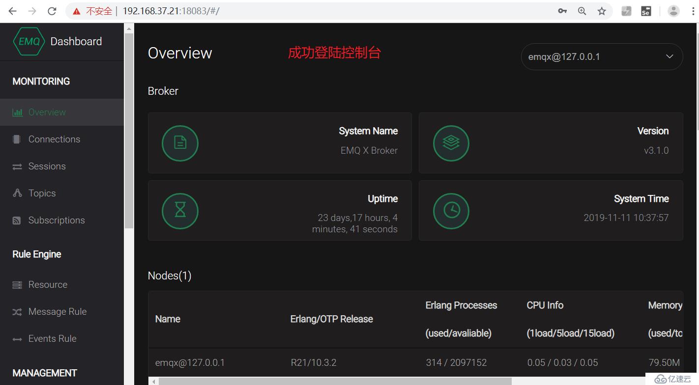 Centos 7 安装MQTT(EMQ)服务端