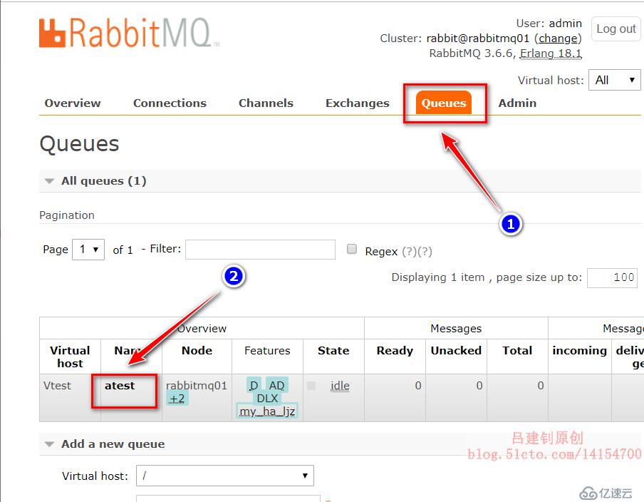 Rabbitmq群集部署