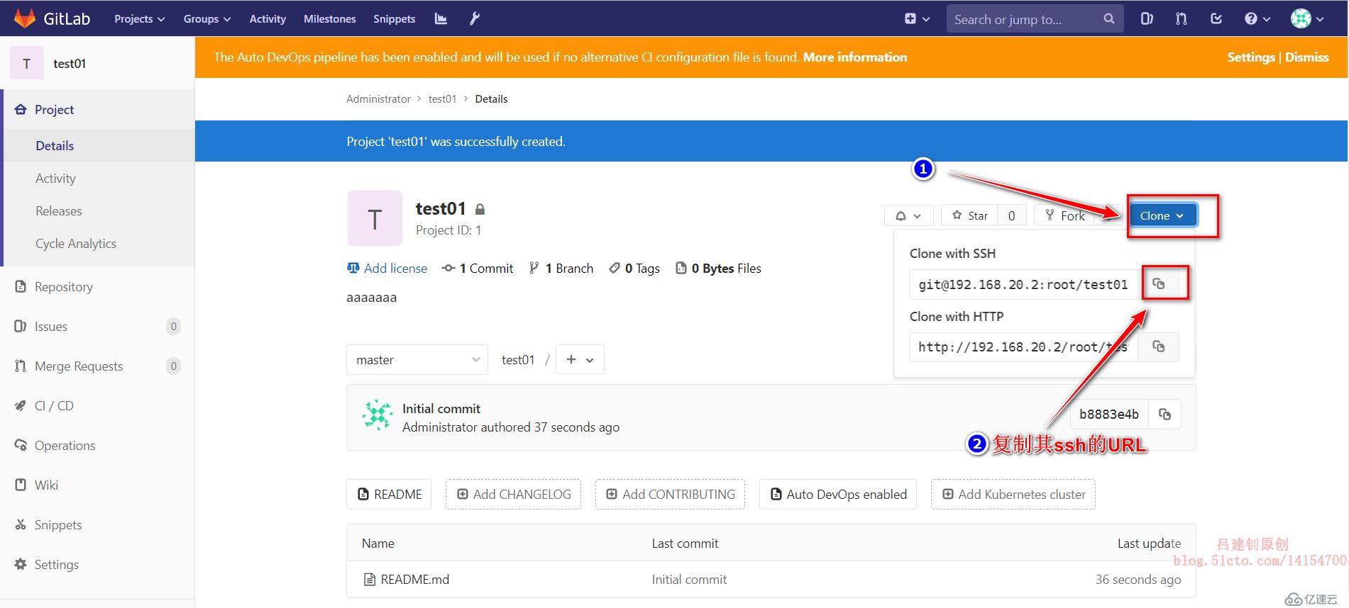 部署Jenkins+Gitlab实现持续集成