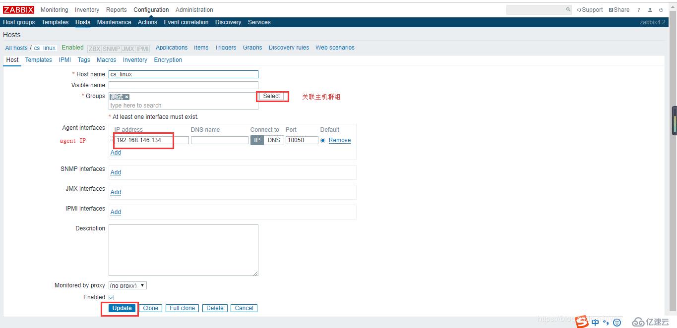 【Zabbix4.2学习笔记】2、部署agent监控主机监控数据查看+触发器及用户组权限