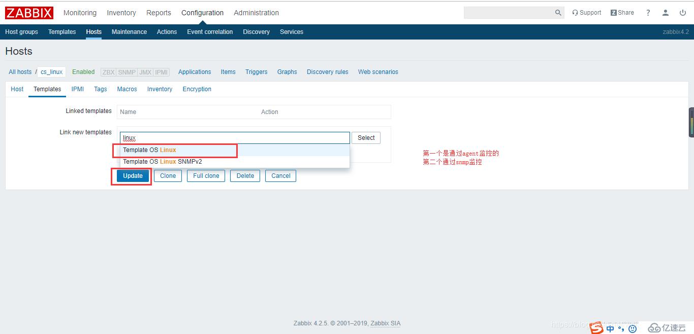 【Zabbix4.2学习笔记】2、部署agent监控主机监控数据查看+触发器及用户组权限