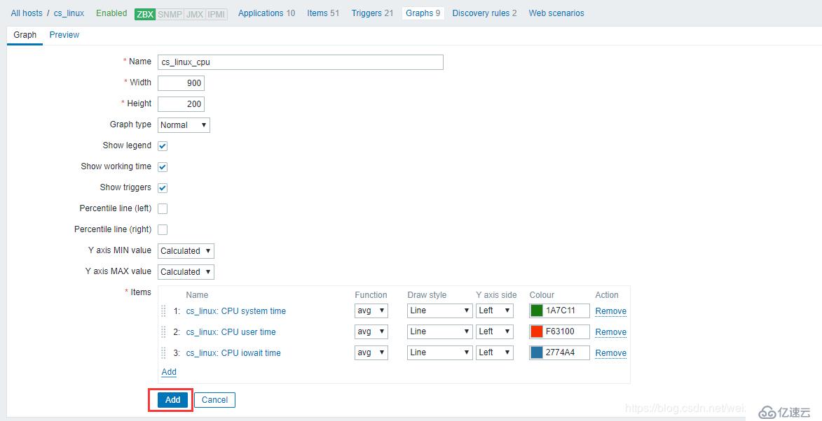 【Zabbix4.2学习笔记】2、部署agent监控主机监控数据查看+触发器及用户组权限