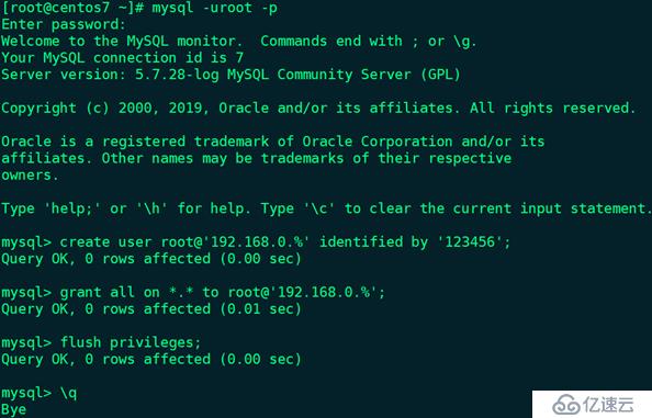 CentOS7.7系統(tǒng)使用yum方式實(shí)現(xiàn)MySQL 5.7安裝