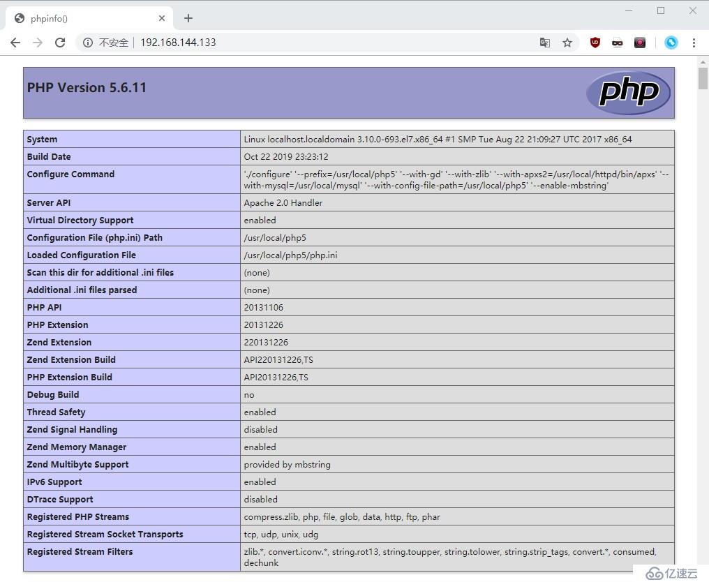 CentOS7中源碼編譯安裝LAMP架構(gòu)