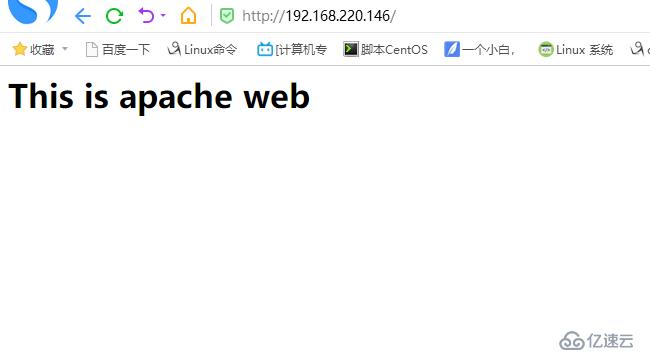 LinuxのApache服务 第一弹(简单搭建跟基于端口)