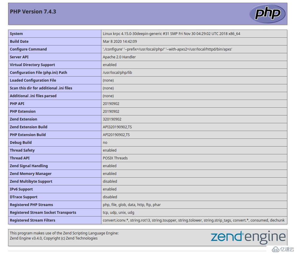 如何在linux中安装php与配置Apache服务器