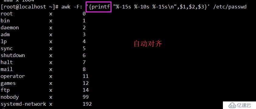 文件處理器之——awk