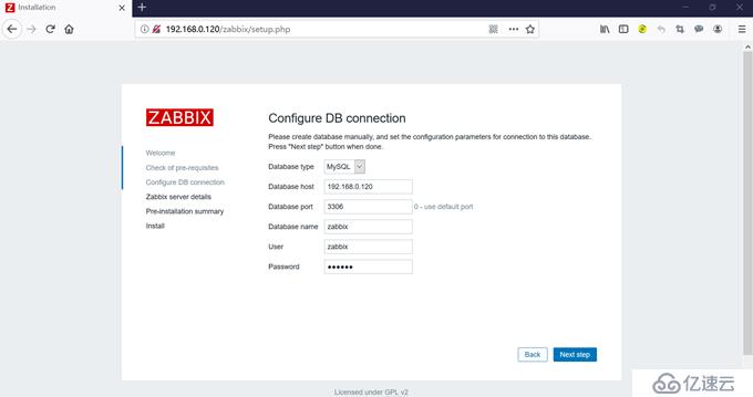 CentOS 7.7编译安装方式搭建LNMP环境部署Zabbix 4.2.6