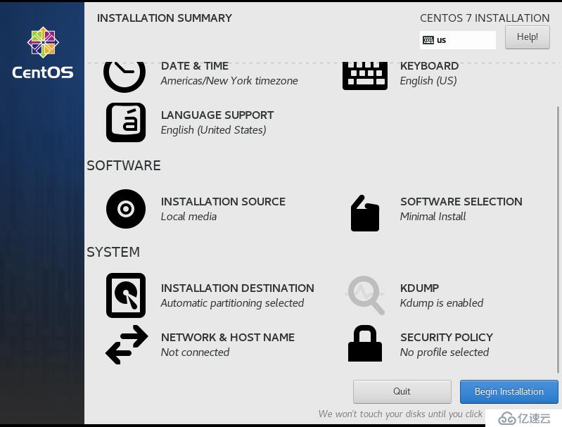 VMware Workstation 虚拟机中安装CentOS7