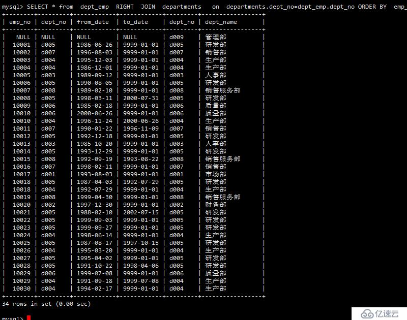 mysql数据库的概述及基本操作