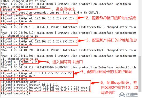 OSPF路由协议——虚链路配置（模拟实验）