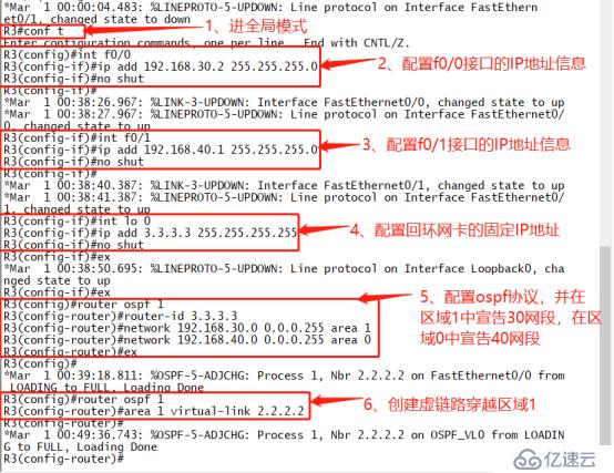 OSPF路由协议——虚链路配置（模拟实验）