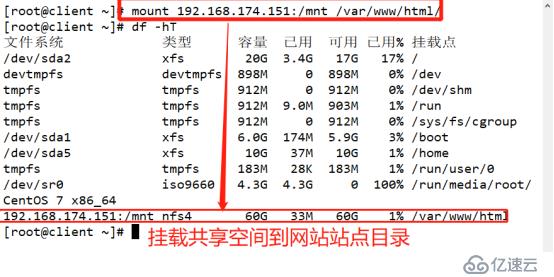 YUM远程仓库以和NFS共享存储服务