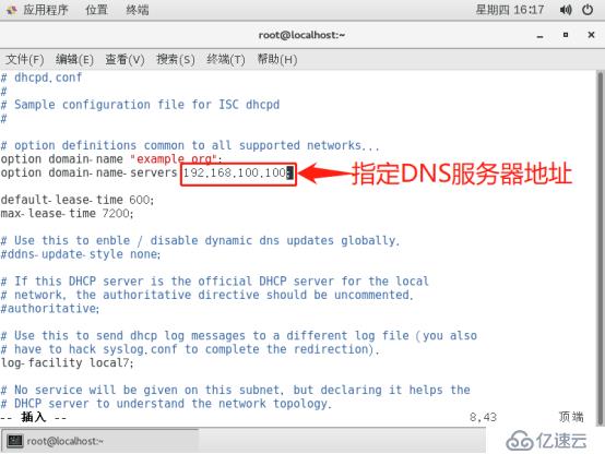 架构DHCP+DNS+WEB综合服务