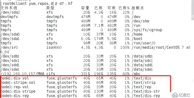 GFS分布式文件系统群集——及搭建