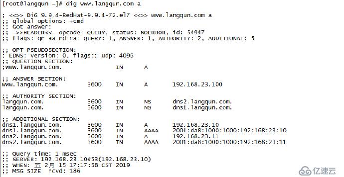 centos7搭建dnsIPv4記錄和IPv6記錄