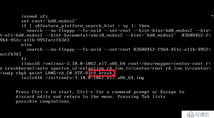 Linux 之 Centos7 重置root密码