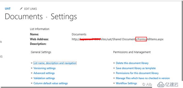 SharePoint 2016 如何修改Library 地址