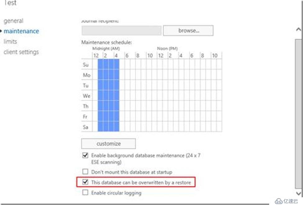 Exchange 2013数据库可移植性恢复用户数据库（二）