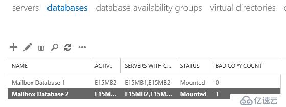 Exchange Server 2013中重新创建失败的数据库副本