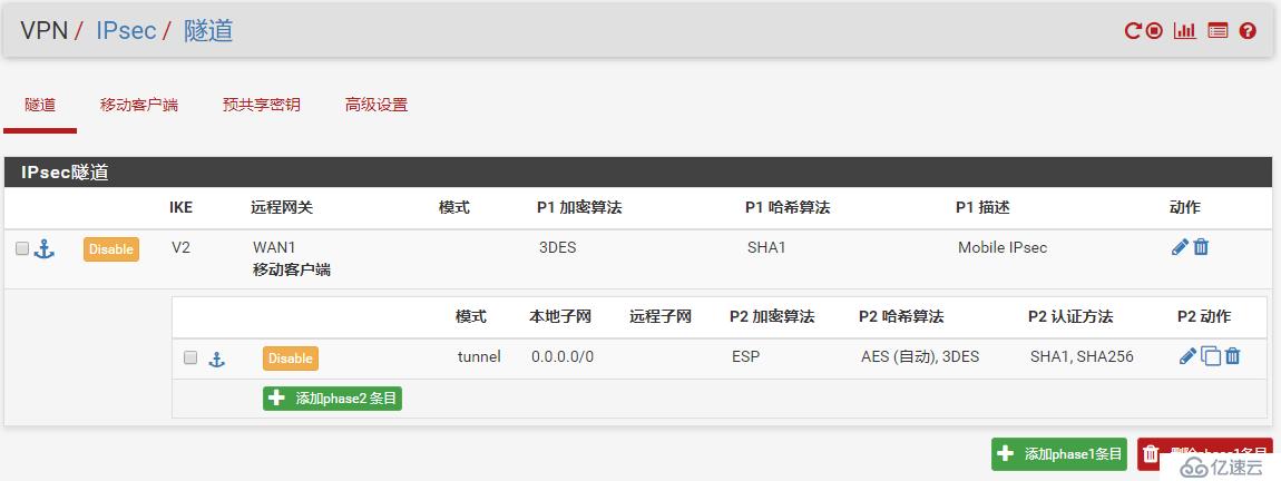 pfSense book之IKEv2服务器配置示例