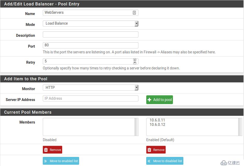 pfSense book中Web服務(wù)器負(fù)載平衡配置的示例分析