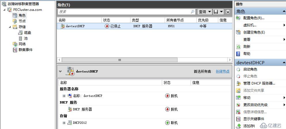 WSFC从2008R2到2012R2的跨群集迁移