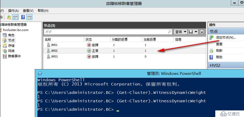 WSFC动态仲裁及投票调整1