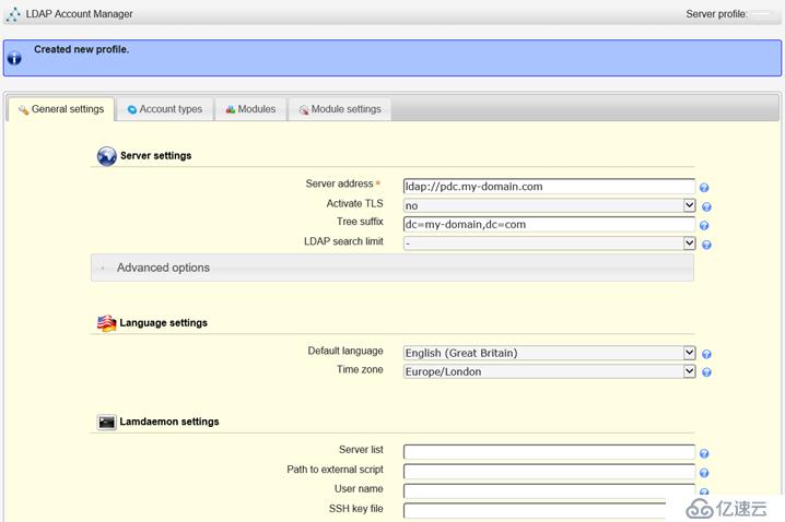 LDAP Account Manager的部署教程