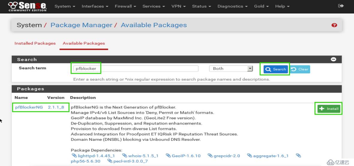 pfSense如何安装和配置pfBlockerNg