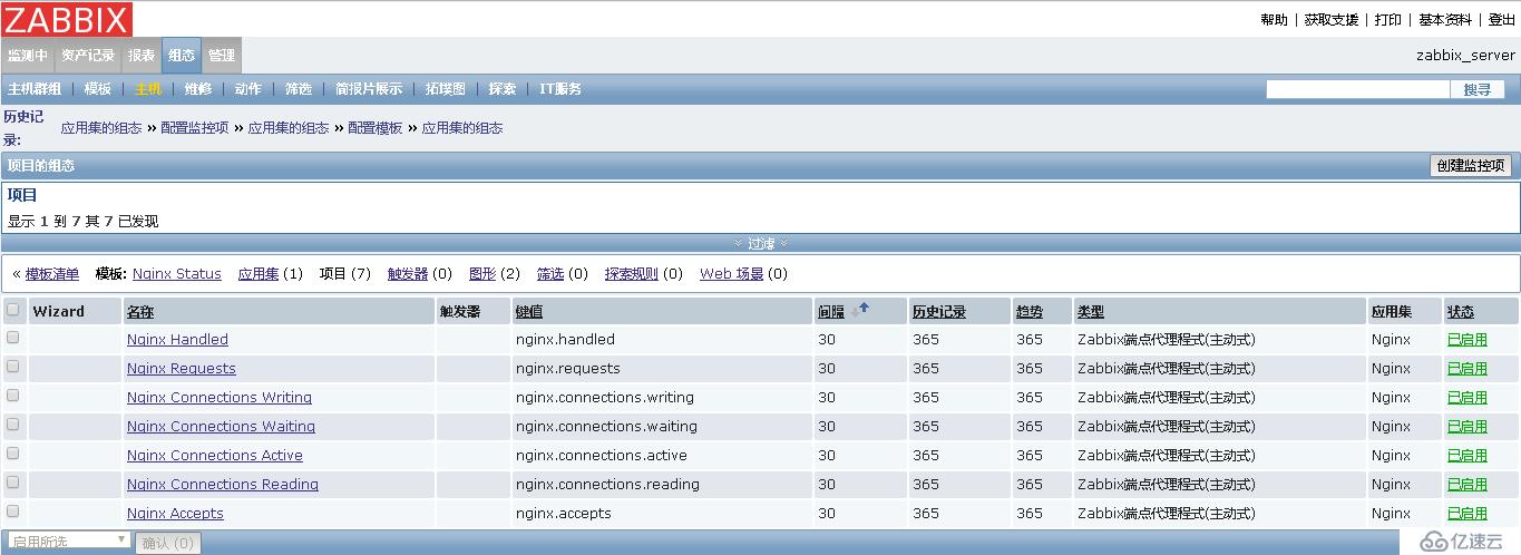 Nginx服务纳入到zabbix监控