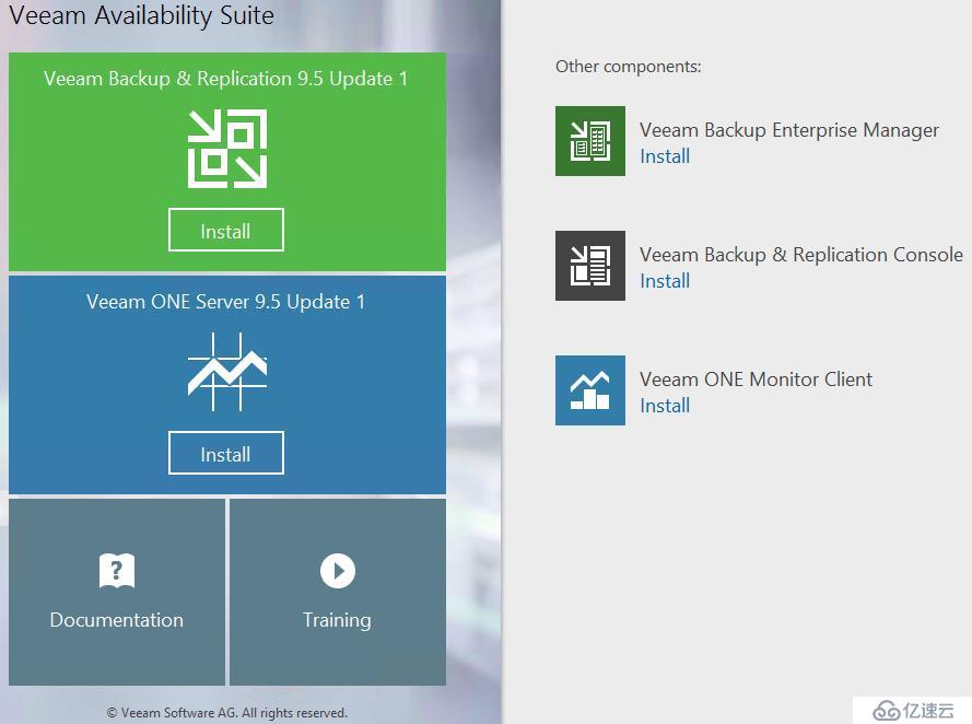 Veeam Availability Suite 9.5安装和配置