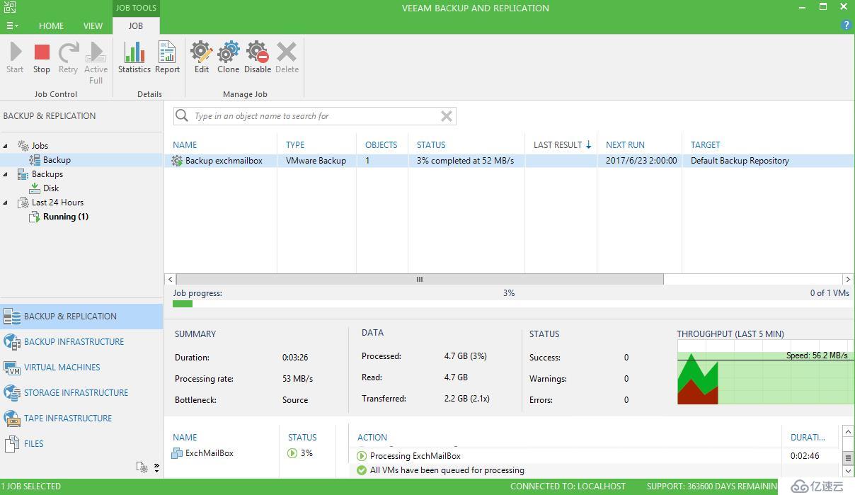 Veeam Availability Suite 9.5安装和配置