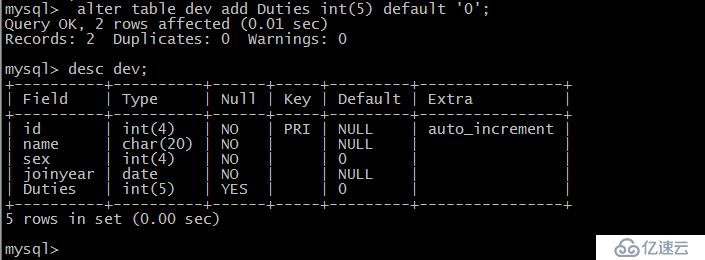 mysql之mariadb 基本操作