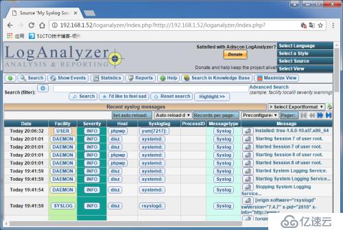 Rsyslog+Loganalyer+MySQL下部署日志服务器