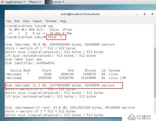 centos7虛擬機(jī)添加新的硬盤