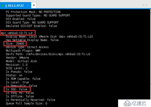 在vmware esxi6.5中将硬盘驱动类型由HDD变为SSD类型