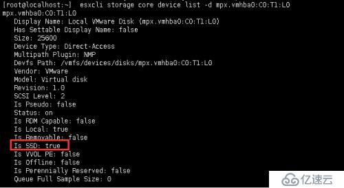 在vmware esxi6.5中将硬盘驱动类型由HDD变为SSD类型