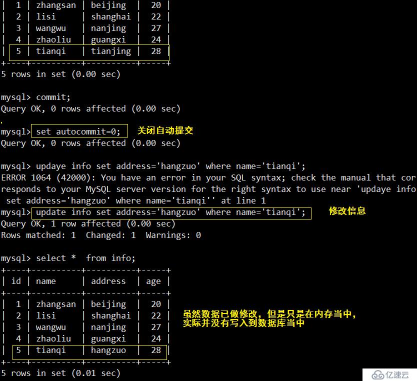 Mysql ------ 索引+ 事务