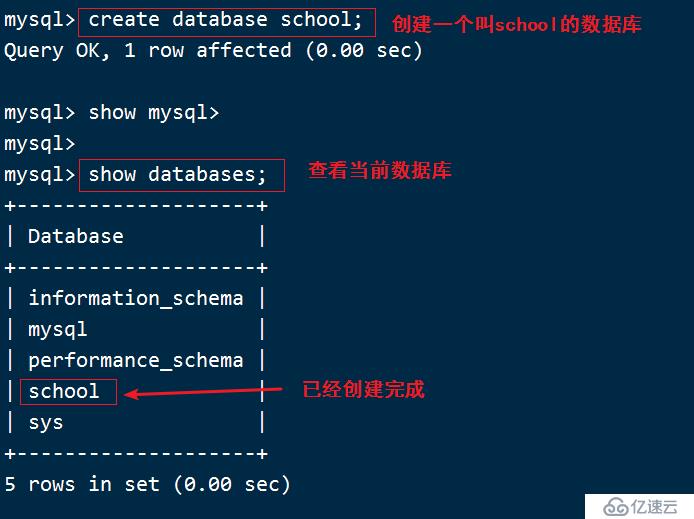 Mysql数据库的基本操作命令和SQL语句