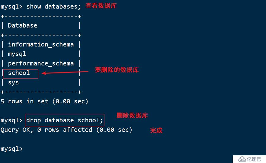 Mysql数据库的基本操作命令和SQL语句