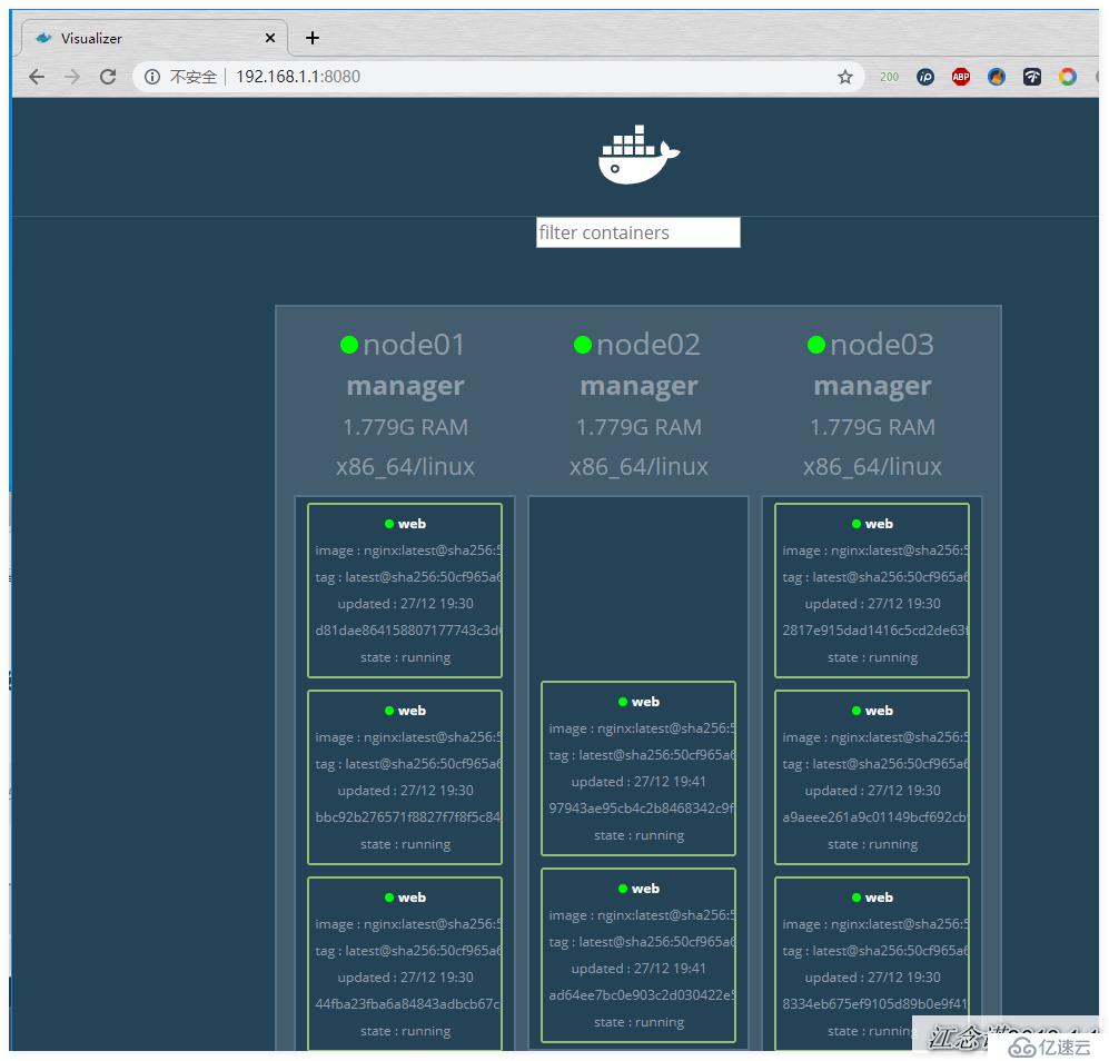 Docker swarm集群的安装配置