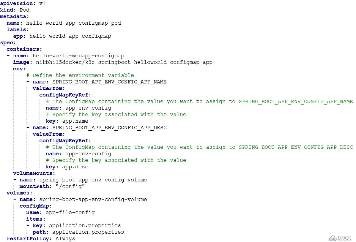 ConfigMap在kubernetes中的应用