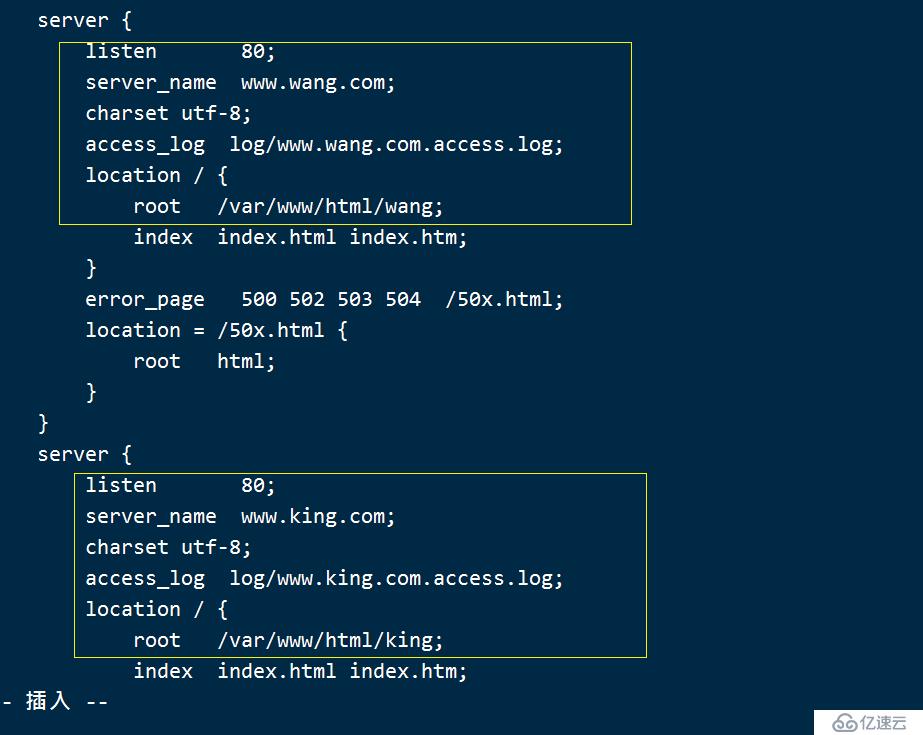 Nginx 虚拟主机之基于域名、端口、IP地址