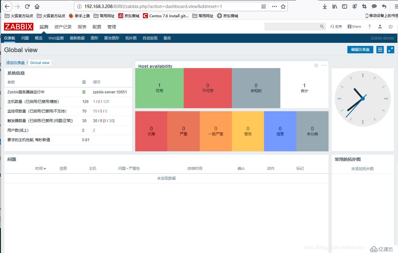 Docker 安装 Zabbix-4.4；