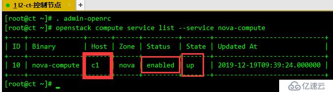 OpenStack Train版双节点安装（八）发现计算节点和验证nova的安装