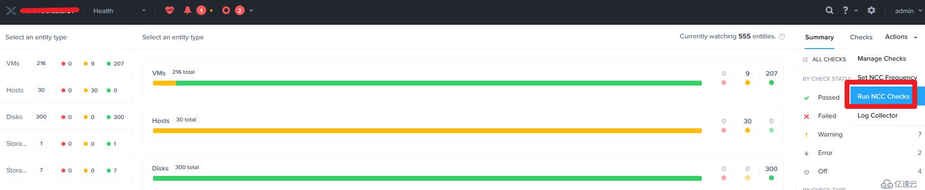 nutanix ncc 健康状态检查